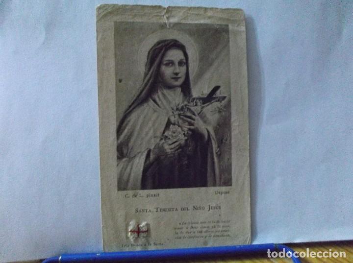 Postales: ESTAMPA DE SANTA TERESITA DEL NI&Ntilde;O JESUS - 1923.