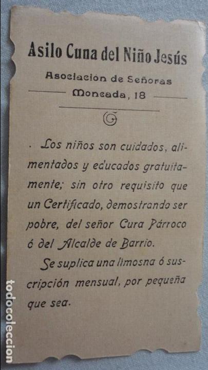 Postales: ANTIGUA ESTAMPA.PETICION DE LIMOSNA.ASILO CUNA DEL NI&Ntilde;O JESUS.BARCELONA.A&Ntilde;OS 20,30