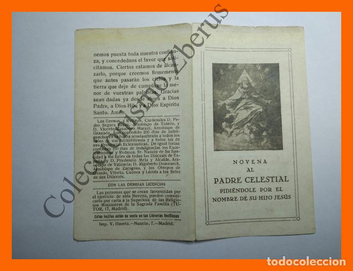 novena al padre celestial pidiendole por el nom - Buy Religious postcards  and in memoriam cards on todocoleccion