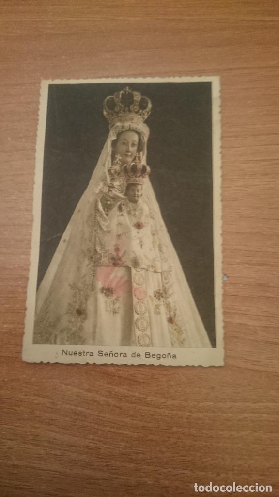 Cartoline: POSTAL NUESTRA SE&Ntilde;ORA DE BEGO&Ntilde;A ESCRITA