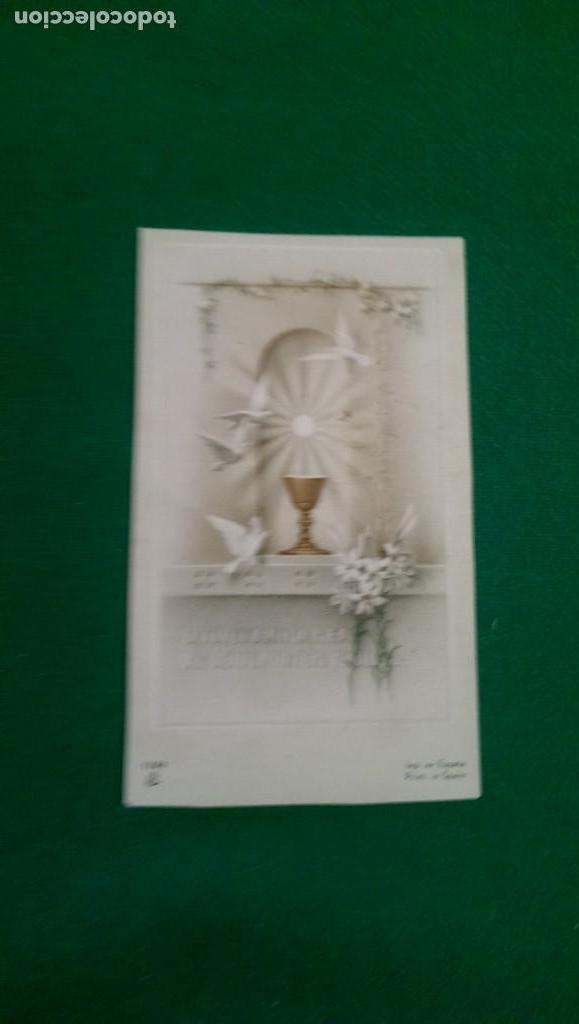 Postales: RECORDATORIO PRIMERA COMUNI&Oacute;N A&Ntilde;O 1954 - Foto 1