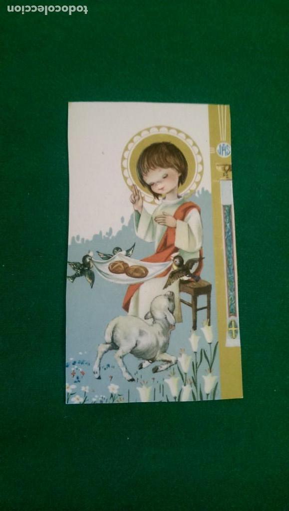 Postales: RECORDATORIO PRIMERA COMUNI&Oacute;N A&Ntilde;O 1964 - Foto 1