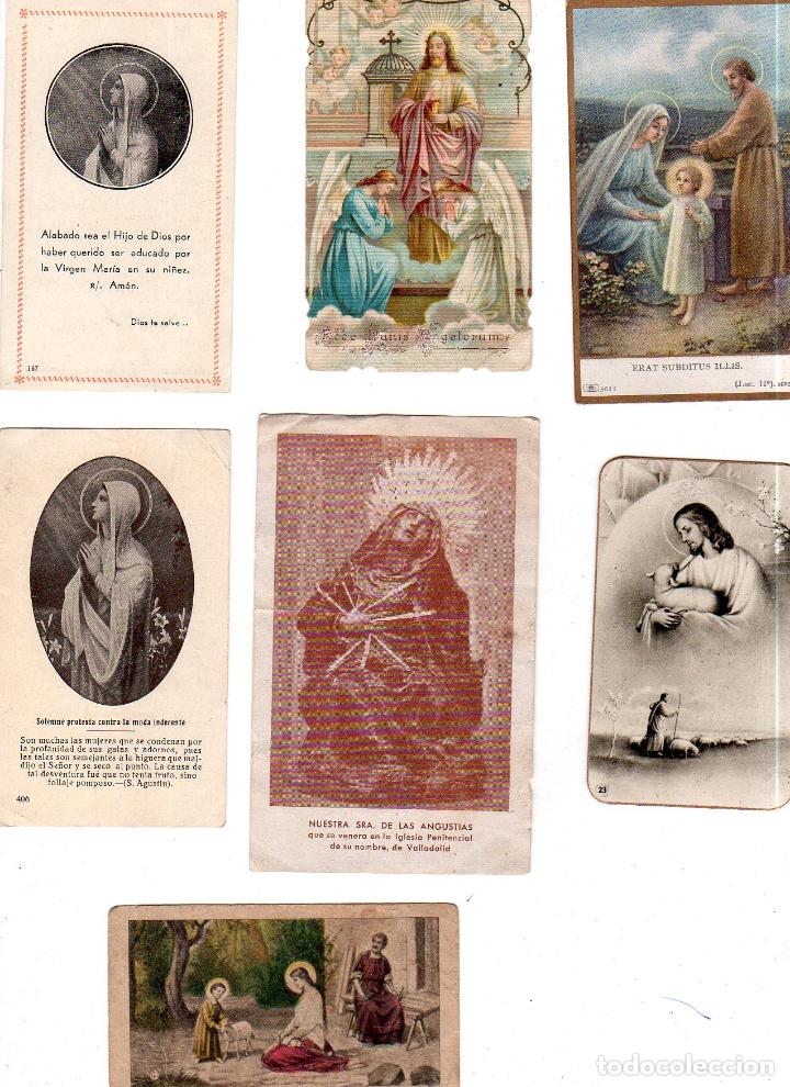 Postales: LOTE DE 45 ESTAMPITAS RELIGIOSAS. - Foto 4