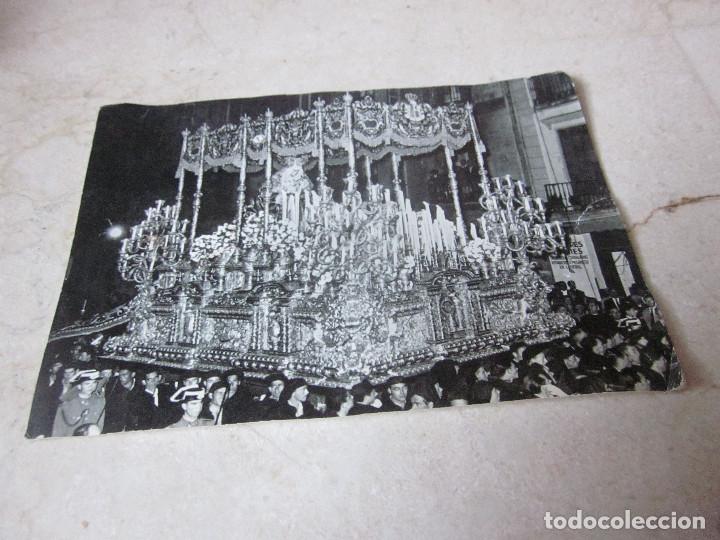 Postales: POSTAL A&Ntilde;OS 60 VIRGEN DE LOS DOLORES EN SU TRONO PROFESIONAL