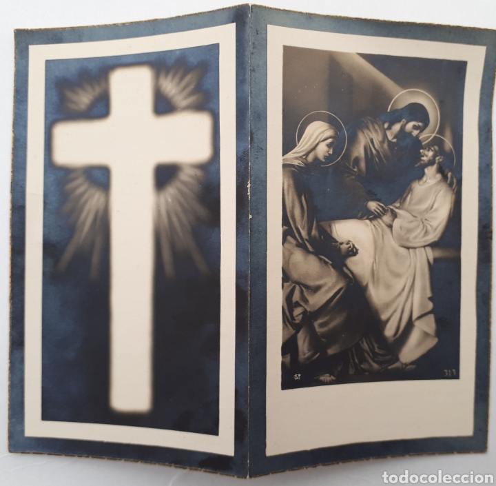 Postales: Santander. Recordatorio de defunci&oacute;n. 1947 - Foto 1