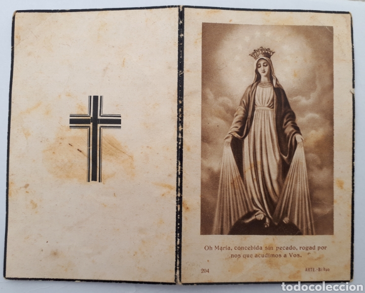 Postales: Bilbao. Recordatorio de defunci&oacute;n. 1933 - Foto 1