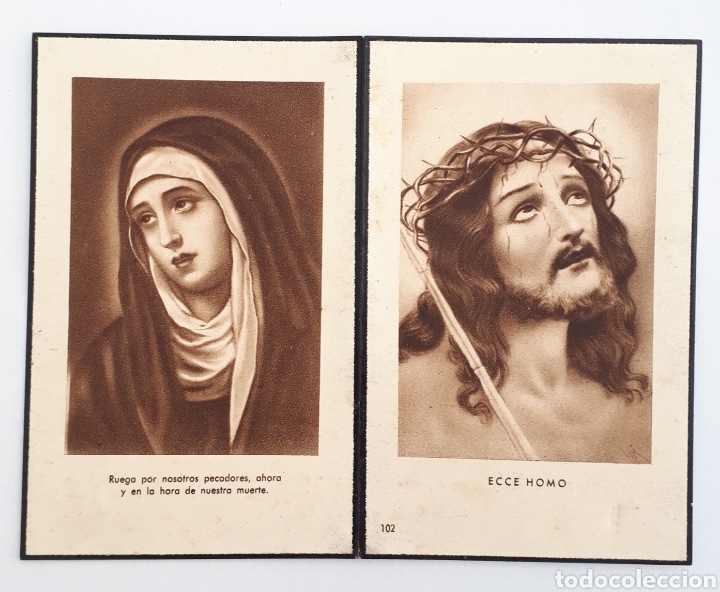 Postales: Santander. Recordatorio de defunci&oacute;n. 1947 - Foto 1