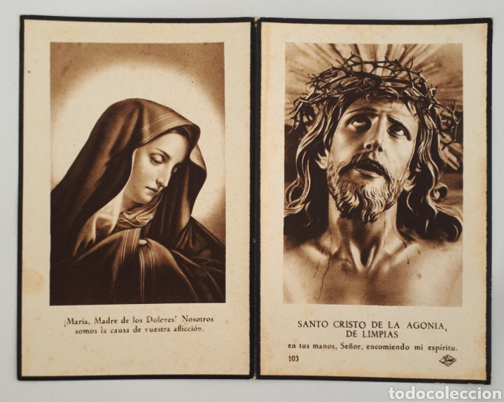 Postales: Santander. Recordatorio de defunci&oacute;n. 1940 - Foto 1