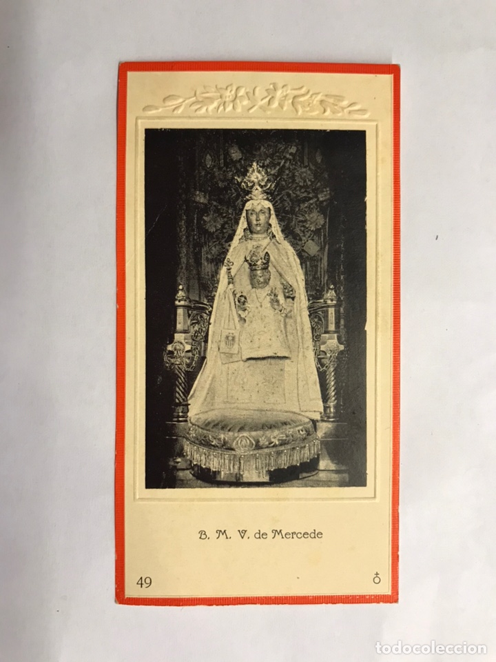 Postcards: ESTAMPA RELIGIOSA B.M. V de Merecede No.49 (h.1940?)