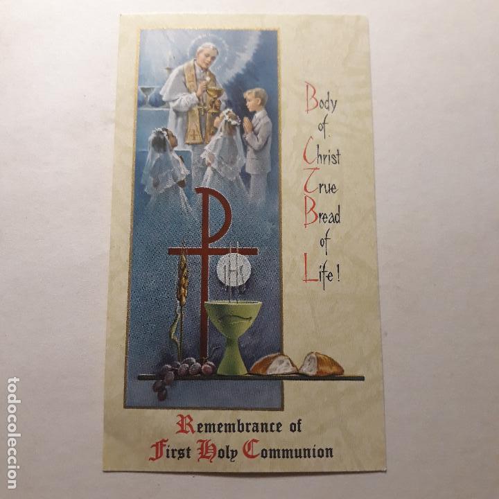 Postales: Antiguo recordatorio de primera comuni&oacute;n - Foto 1