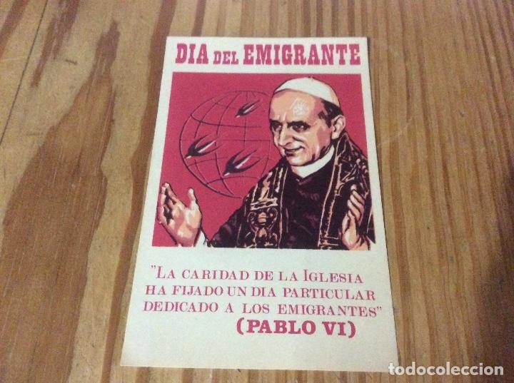 Postales: Dia emigrante pablo V