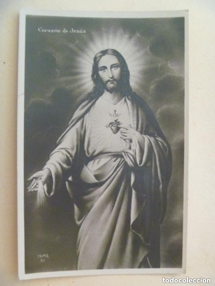 Postales: POSTAL DEL SAGRADO CORAZON DE JESUS . A&Ntilde;OS 30.