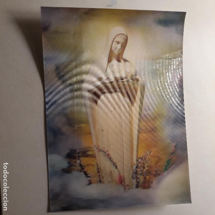 Postales: VIRGEN DE FATIMA, POSTAL TRIDIMENSIONAL 3D - Foto 1