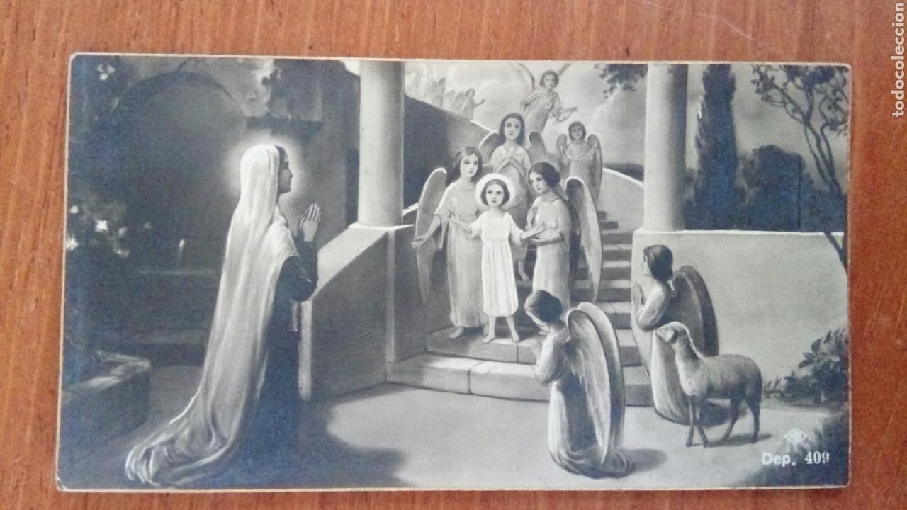 Postales: Recordatorio de primera comuni&oacute;n. 1934. Santander. - Foto 1