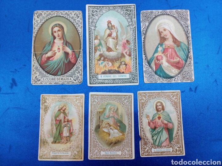 Postais: 6 estampas religiosas italianas de los a&ntilde;os1890