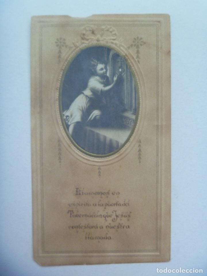 Postales: ESTAMPA MUY ANTIGUA DE LA NI&Ntilde;O JESUS Y TABERNACULO