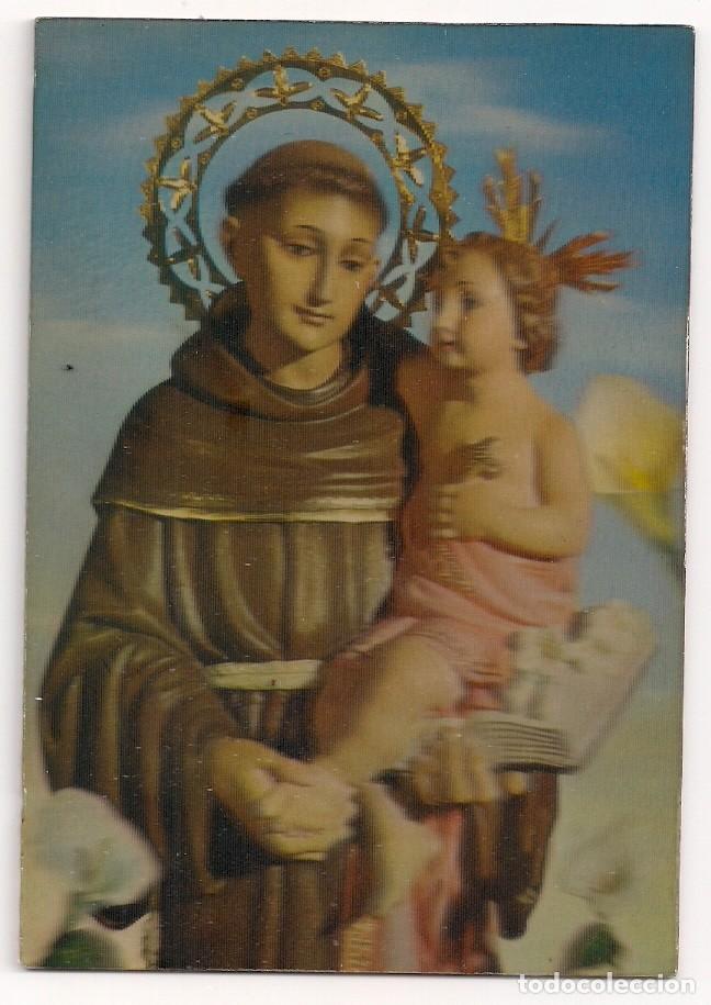 Postales: Antigua Postal con relieve de San Antonio de Padua - R-105 - ESCUDO DE ORO - procedimiento patentado