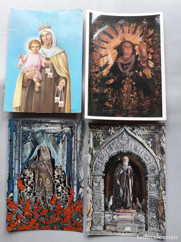 Postales: Lote de 4 postales tem&aacute;tica religiosa - Foto 1