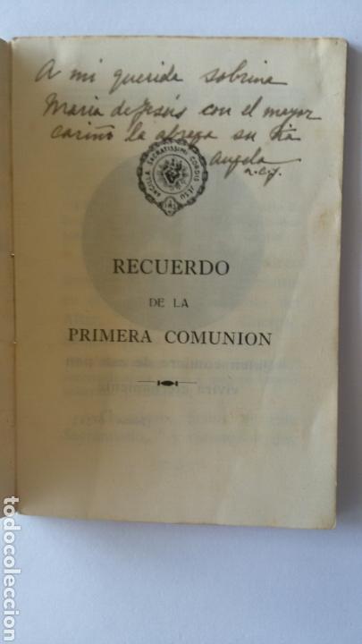 Postales: Antiguo libro/recordatorio de comuni&oacute;n. - Foto 3