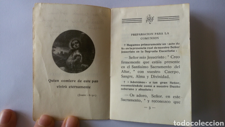 Postales: Antiguo libro/recordatorio de comuni&oacute;n. - Foto 4