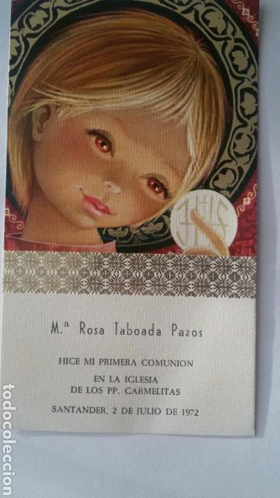 Postais: Recordatorio de Primera Comuni&oacute;n. 1972