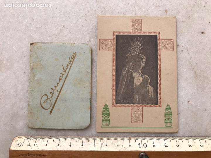 Postales: Estampa con Saeta y librillo antiguo con fotos Procesion Resucitado CARTAGENA