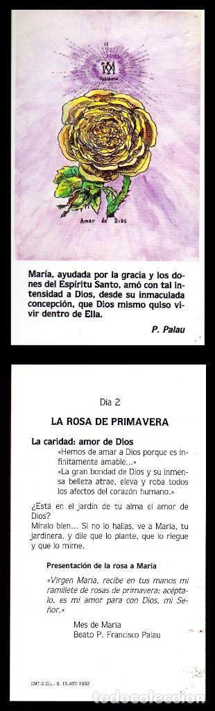 Xx Dia 2 La Rosa De Primavera La Caridad Amo Comprar Postales Religiosas Y Recordatorios En Todocoleccion