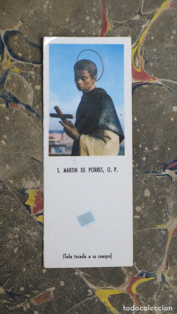 Postkarten: ESTAMPA RELICARIO. TELA TOCADA AL CUERPO DE S. MARTIN DE PORRES, O.P