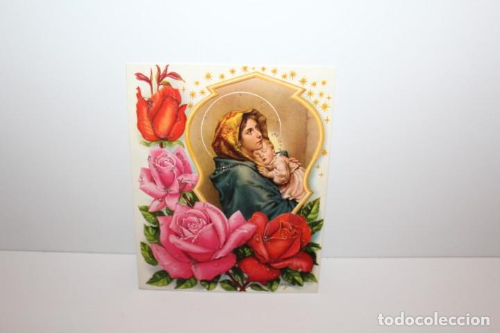 Postales: ANTIGUA POSTAL ESCRITA VIRGEN MARIA CON EL NI&Ntilde;O JESUS  - Z SOLT