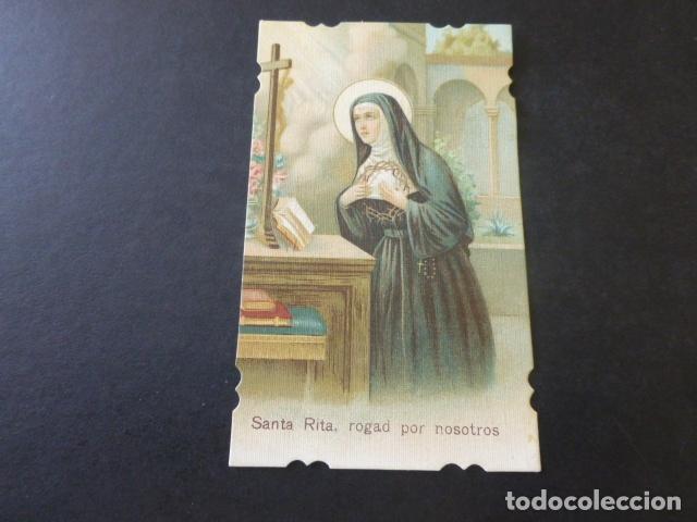 Postales: SANTA RITA ANTIGUA ESTAMPA CROMOLITOGRAFICA