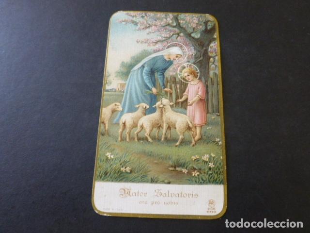 Postales: MATER SALVATORIS ANTIGUA ESTAMPA CROMOLITOGRAFICA