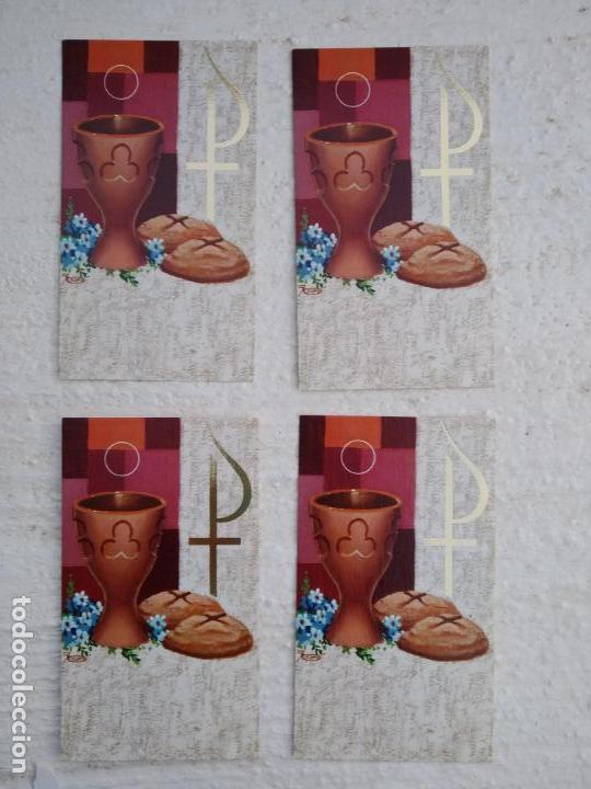 Postales: Lote de 4 estampitas vintage de 1974