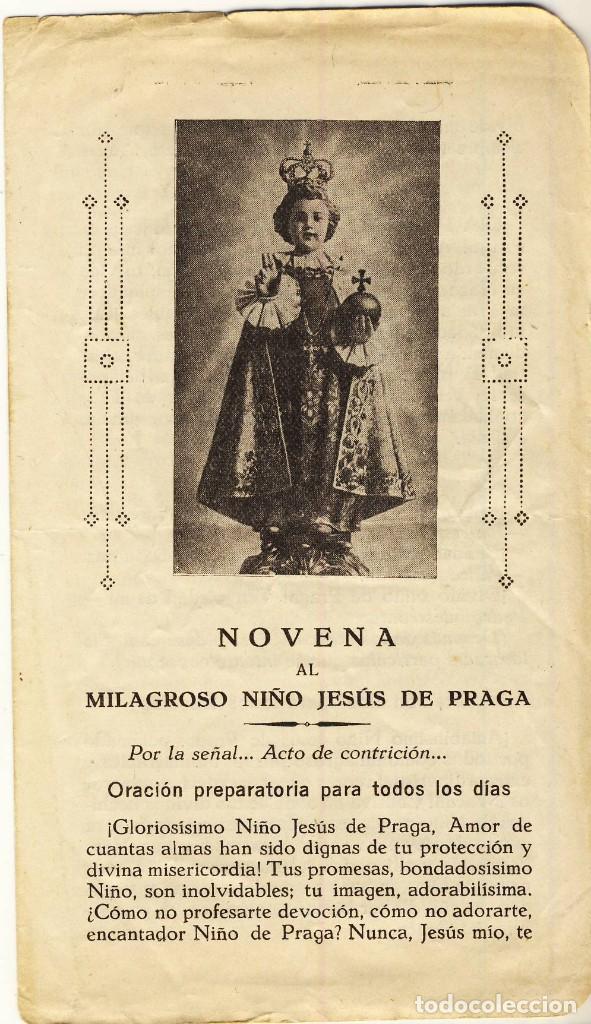 Postales: NOVENA AL MILAGROSO NI&Ntilde;O JES&Uacute;S DE PRAGA.- (1)