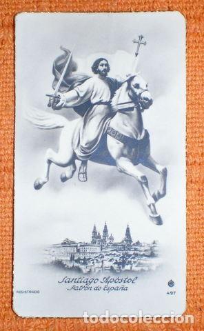 Postcards: ESTAMPA DE SANTIAGO APOSTOL, Patr&oacute;n de Espa&ntilde;a. 9'5x5'5