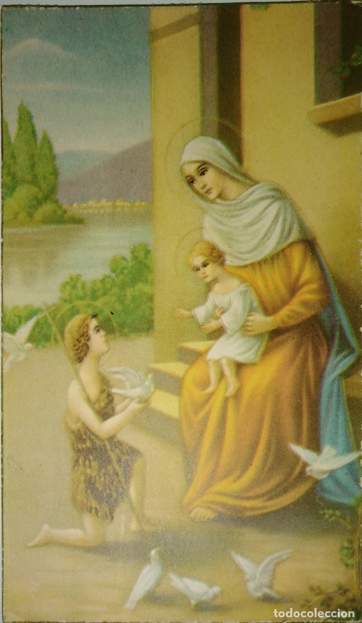 Postales: TARJETA POSTAL LA VIRGEN MARIA Y EL NI&Ntilde;O JESUS.