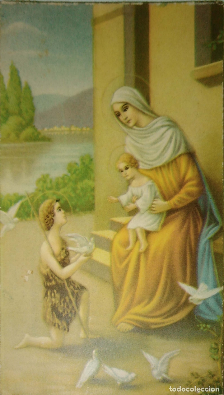 Postales: TARJETA POSTAL LA VIRGEN MARIA Y EL NI&Ntilde;O JESUS.