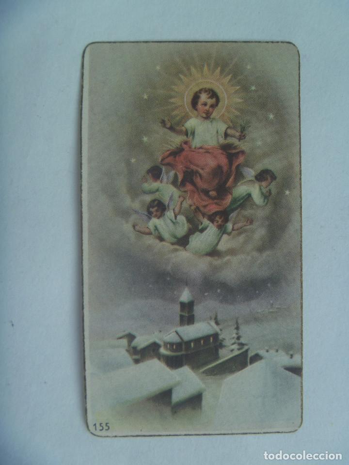 Postales: ESTAMPA DE NI&Ntilde;O JESUS. RECUERDO EJERCICIOS ESPIRITUALES, 1951. LA BA&Ntilde;EZA