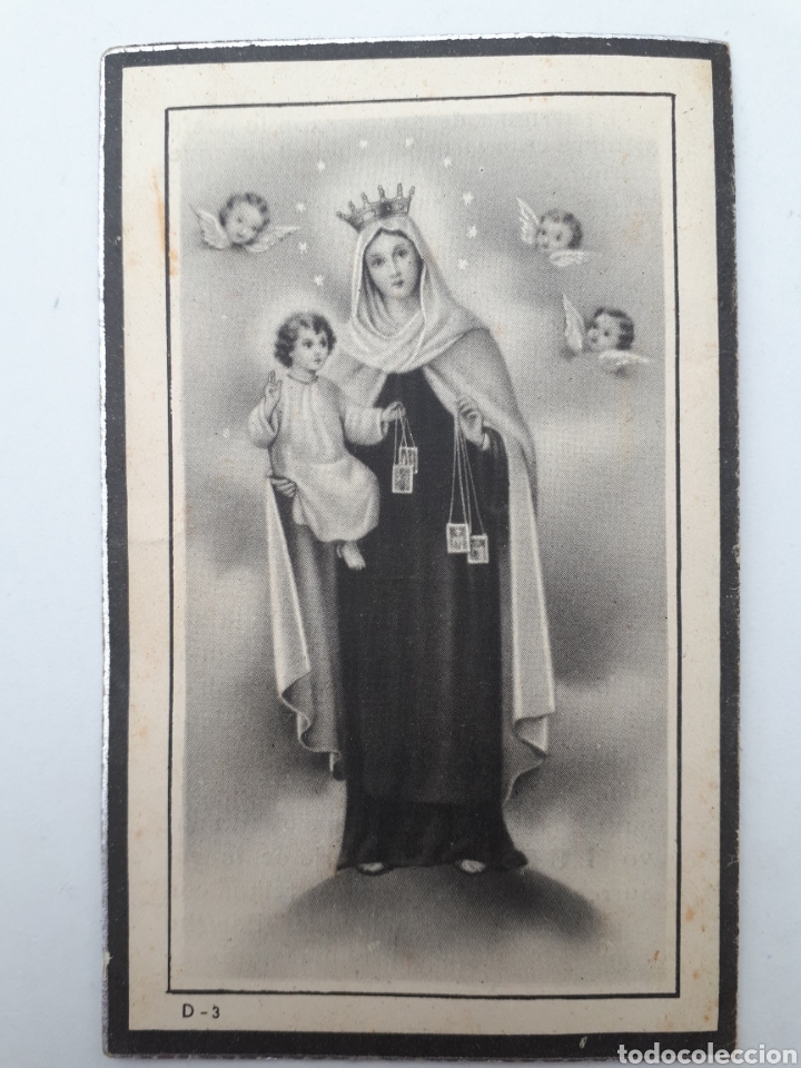 Postales: Santander. Recordatorio de defunci&oacute;n. 1953 - Foto 2