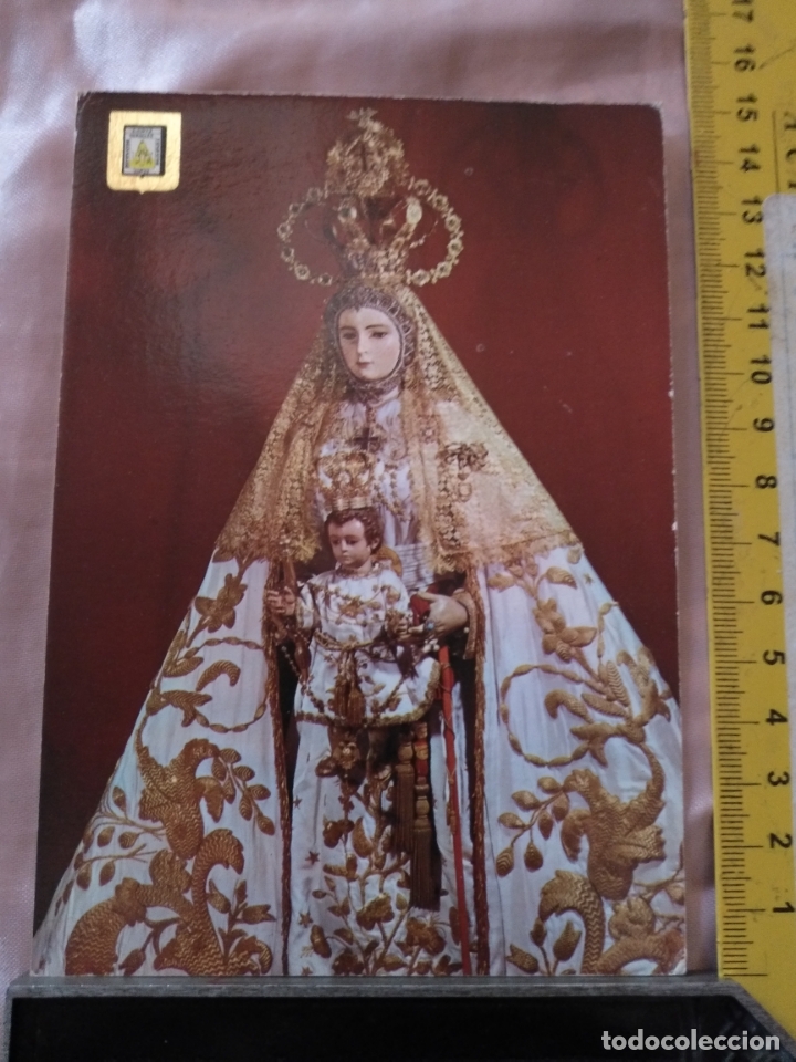 Postales: POSTAL ESCUDO DE ORO DE LA SEMANA SANTA DE CADIZ CAPITAL VIRGEN DEL ROSARIO PATRONA
