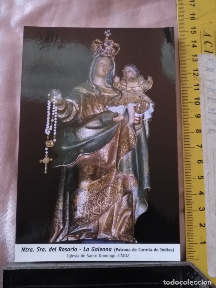 Postales: POSTAL  DE LA SEMANA SANTA DE CADIZ CAPITAL VIRGEN DEL ROSARIO PATRONA GALEONA