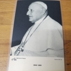 Postales: ESTAMPITA DE JUAN XXIII PLASTIFICADA. SEMINARI DE VITÒRIA 1958.