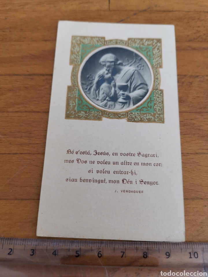 Postales: Recordatorio de comuni&oacute;n de Argentona del a&ntilde;o 1940 - Foto 1