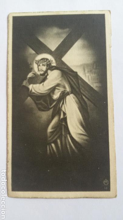 Postcards: Antigua estampa religiosa con oraci&oacute;n en el reverso. MR 16