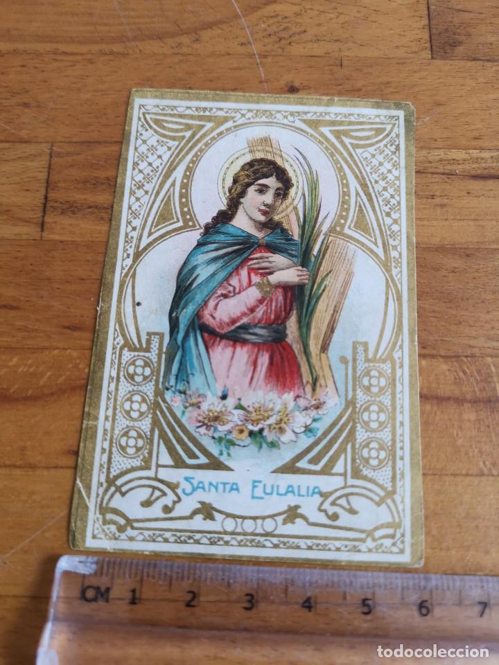 Postales: Estampita Santa Eulalia - Foto 1