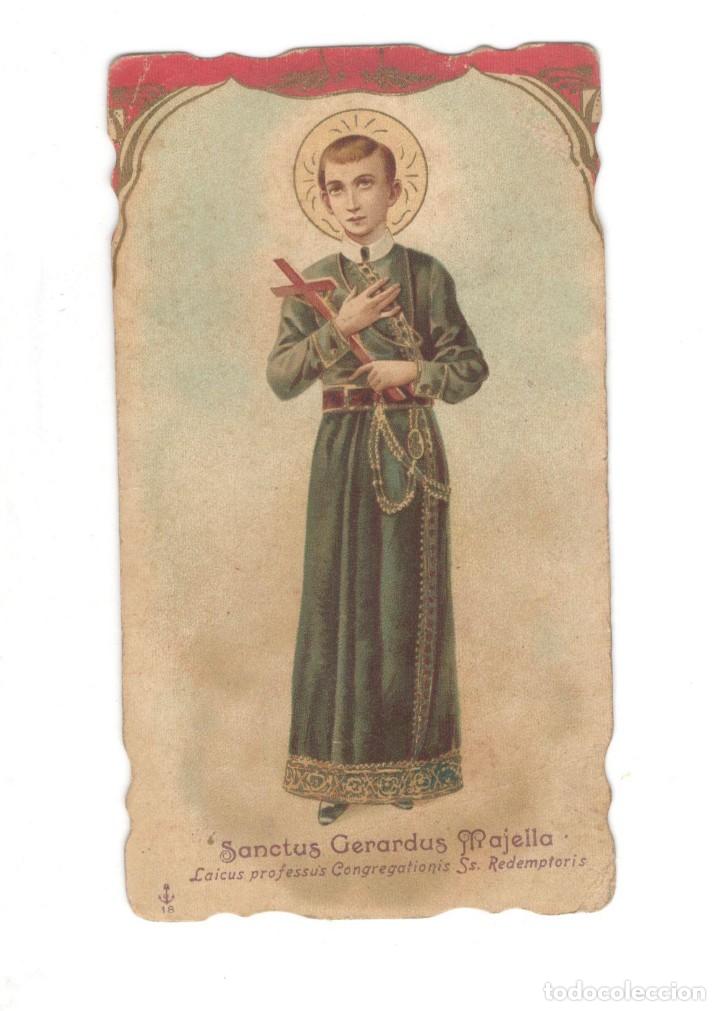 Postais: ESTAMPA SANCTUS GERARDUS MAJELLA - PATR&Oacute;N DE LAS EMBARAZADAS. 12X6'7