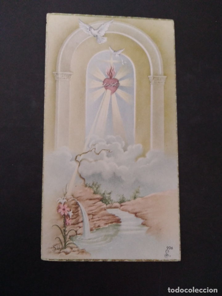 Postales: SAGRADO CORAZ&Oacute;N ANTIGUA ESTAMPA