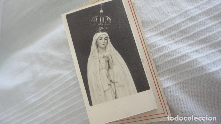 Postales: ANTIGUO TRIPTICO.ESTAMPAS.VIRGEN DE FATIMA 1951 - Foto 5