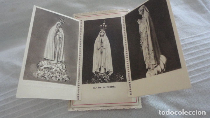 Postales: ANTIGUO TRIPTICO.ESTAMPAS.VIRGEN DE FATIMA 1951 - Foto 1