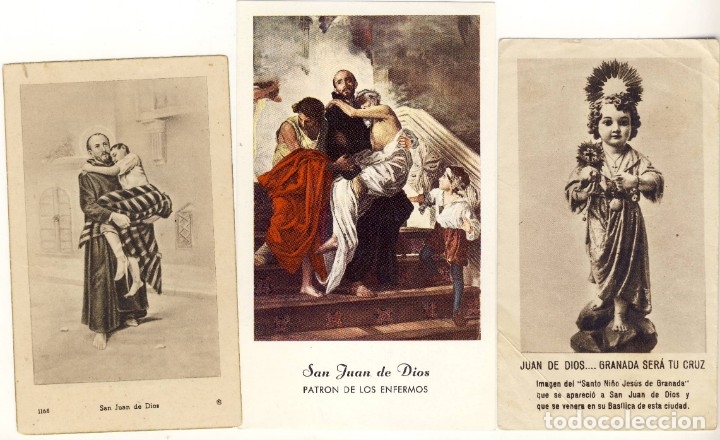 Postales: S. JUAN DE DIOS.- IMAGEN DEL NI&Ntilde;O JES&Uacute;S DE GRANADA QUE SE APARECI&Oacute; A S. jUAN DE DIOS.-  VER INFORMA