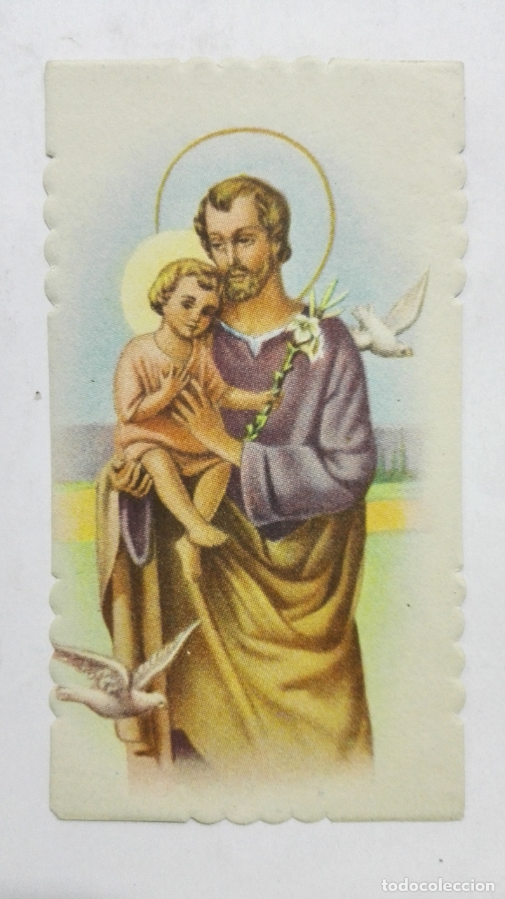 Postales: ESTAMPA SAN JOSE Y EL NI&Ntilde;O JESUS